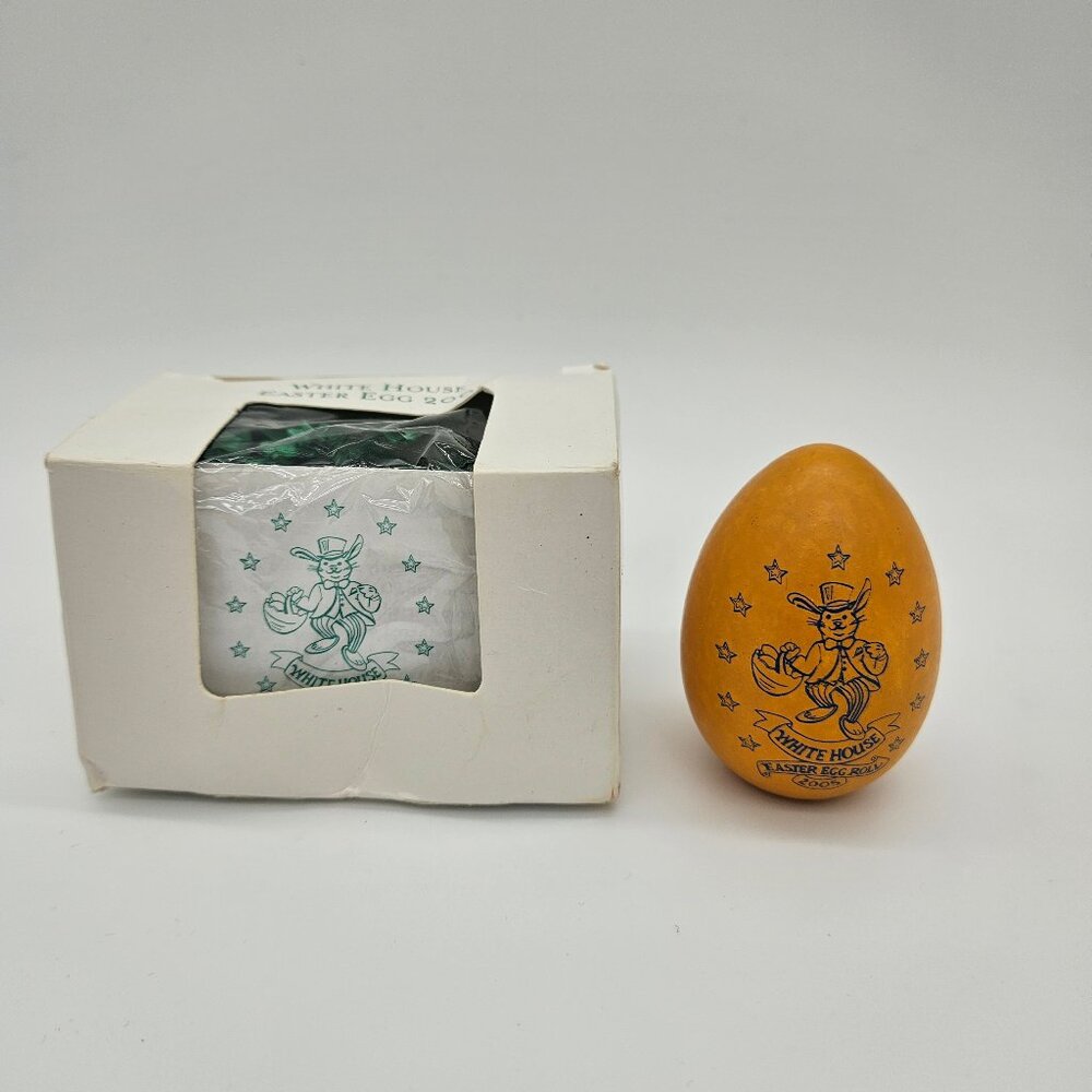 2005 WHITE HOUSE EASTER EGG - ORANGE - COLLECTIBLE ITEM photo 3