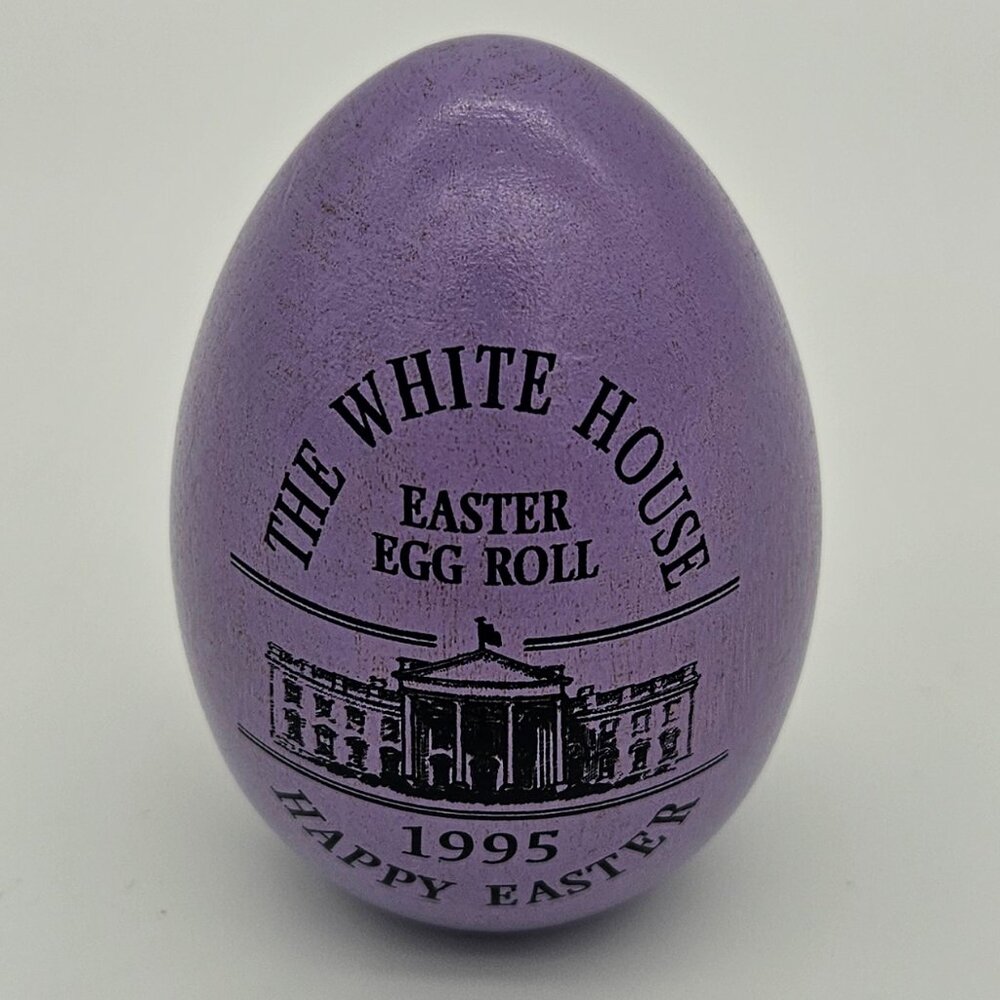 1995 WHITE HOUSE EASTER EGG - PURPLE - COLLECTIBLE ITEM