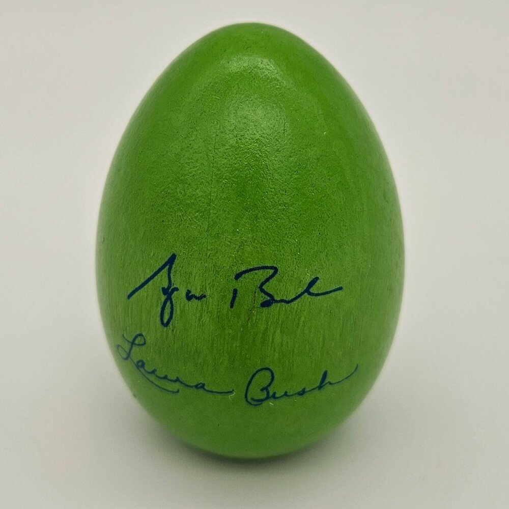 2003 WHITE HOUSE EASTER EGG - GREEN - COLLECTIBLE ITEM photo 2