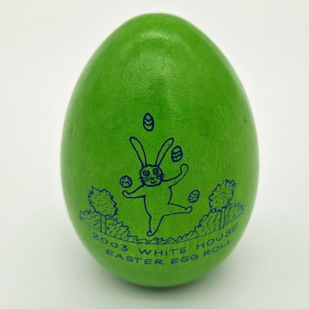 2003 WHITE HOUSE EASTER EGG - GREEN - COLLECTIBLE ITEM