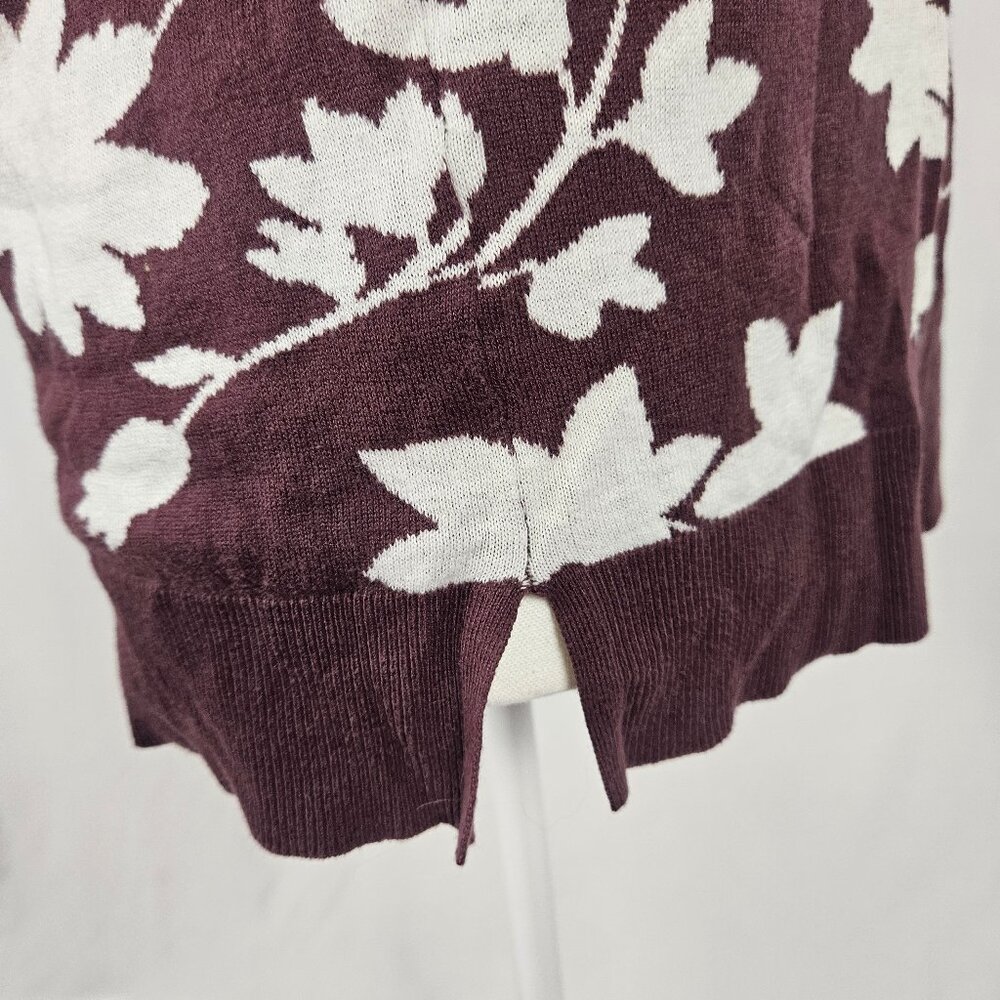 Loft - Size: S - 100% Cotton Floral Print Long Sleeve photo 5