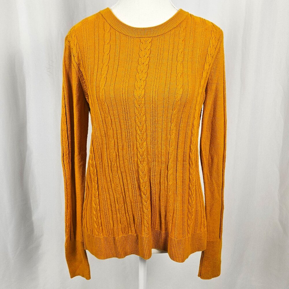 A New Day - Golden Yellow Knit Sweater - Size Small photo 2