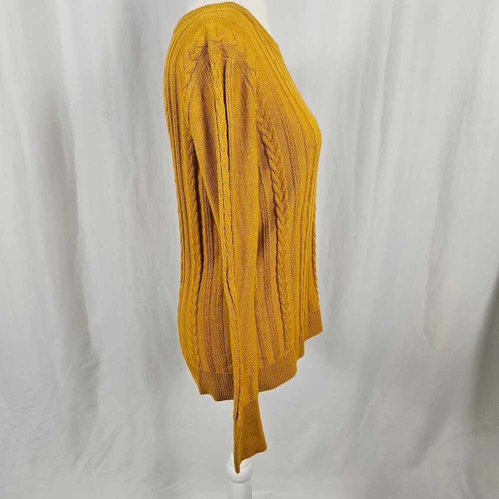 A New Day - Golden Yellow Knit Sweater - Size Small photo 3