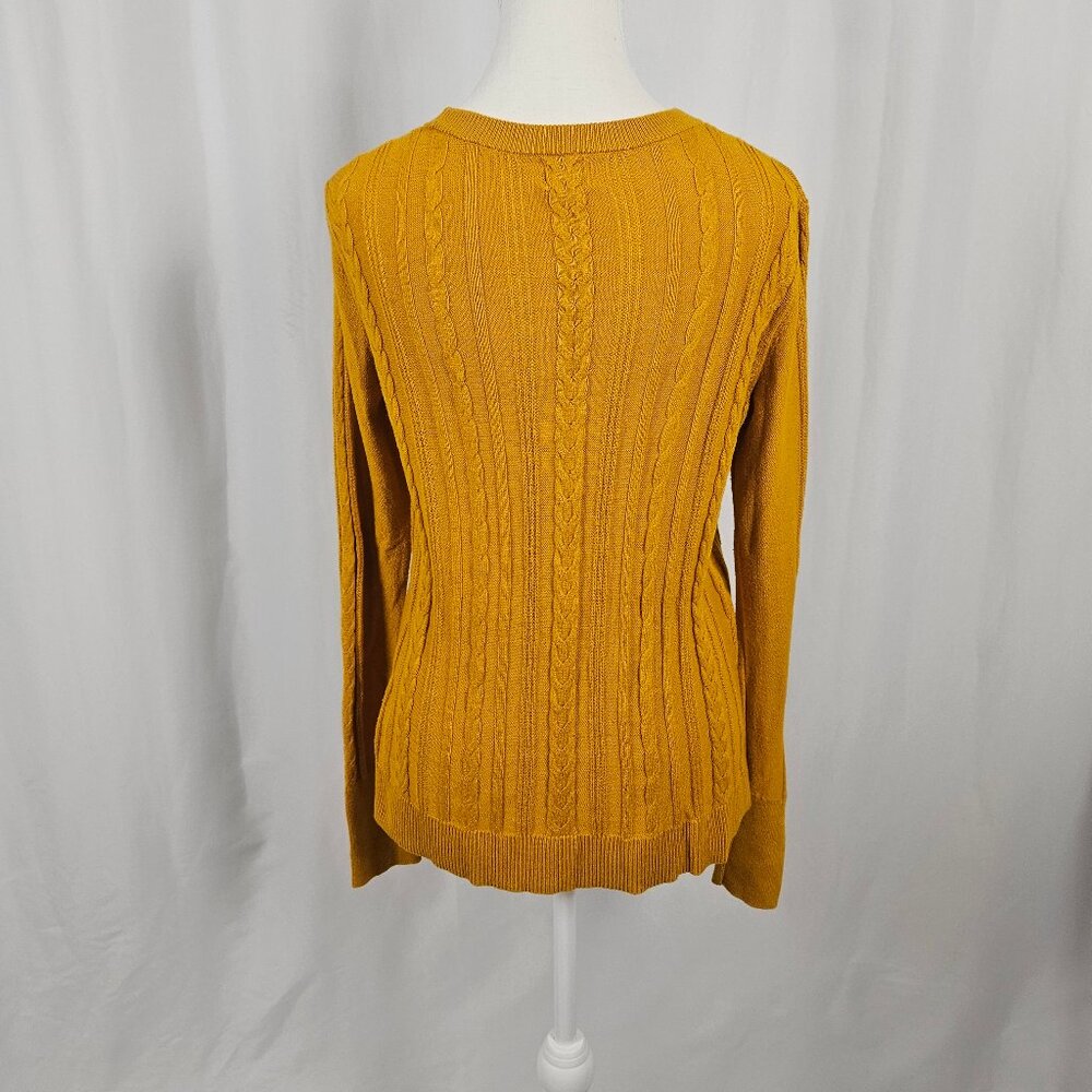 A New Day - Golden Yellow Knit Sweater - Size Small photo 4