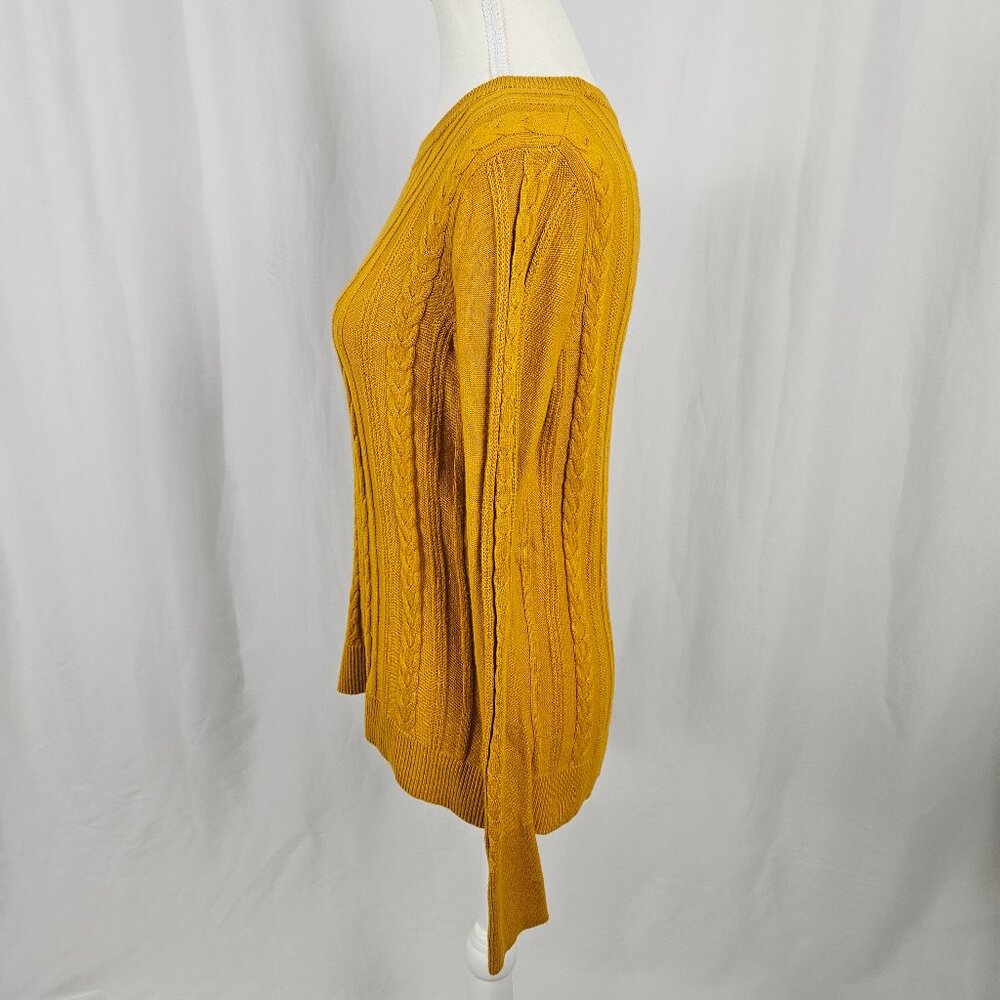 A New Day - Golden Yellow Knit Sweater - Size Small photo 5