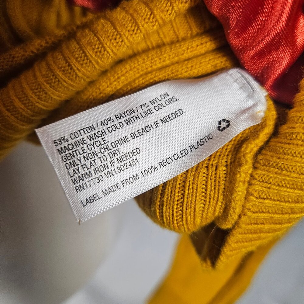 A New Day - Golden Yellow Knit Sweater - Size Small photo 7