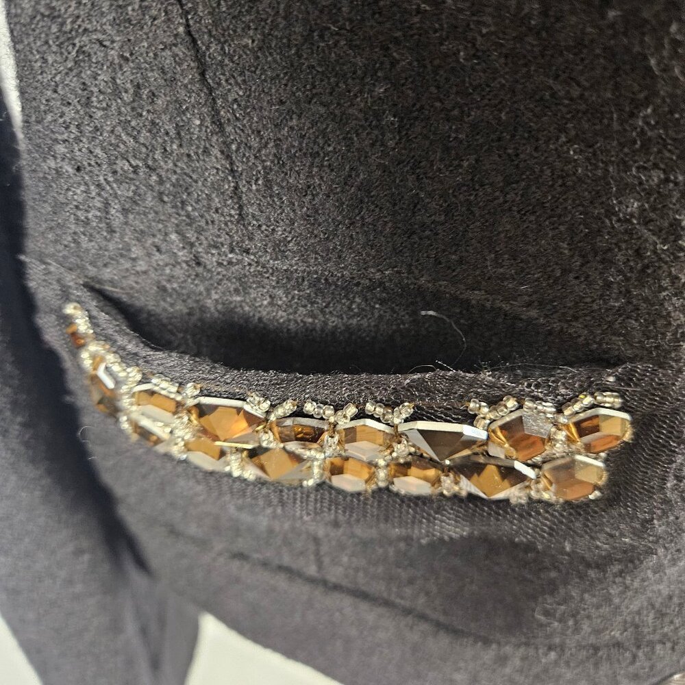 Ann Taylor LOFT Embellished Wool Blend Jacket - Size 10 photo 5