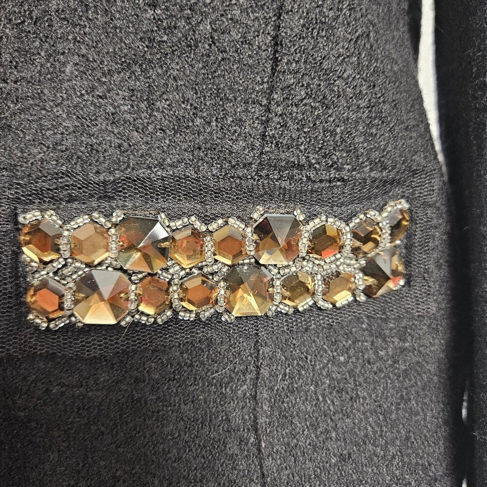 Ann Taylor LOFT Embellished Wool Blend Jacket - Size 10 photo 7