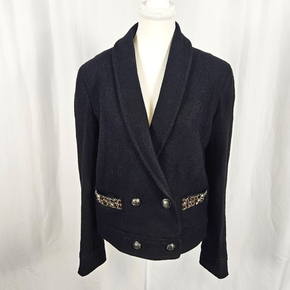 Ann Taylor LOFT Embellished Wool Blend Jacket - Size 10