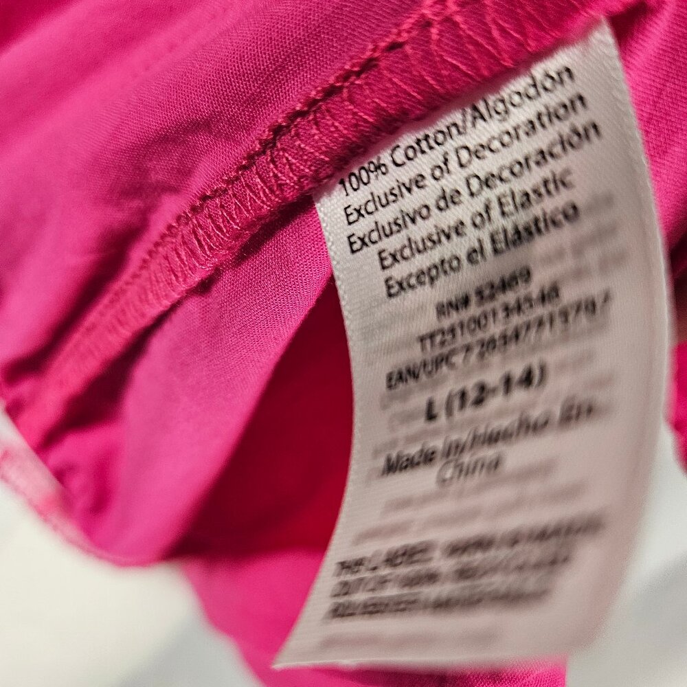 Time and Tru - Size: L (12-14) - Pink Peplum Top photo 6