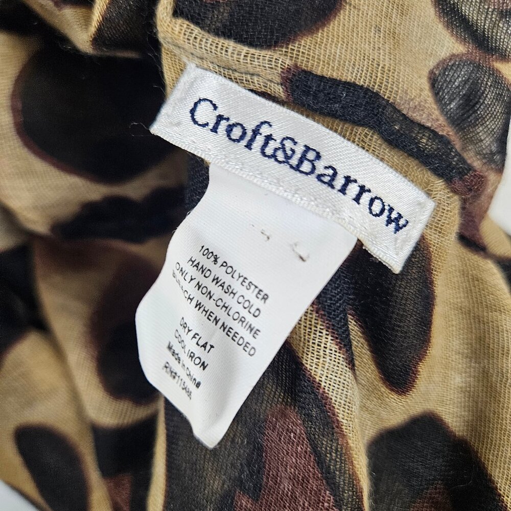 Croft & Barrow Leopard Infinity Scarf photo 3
