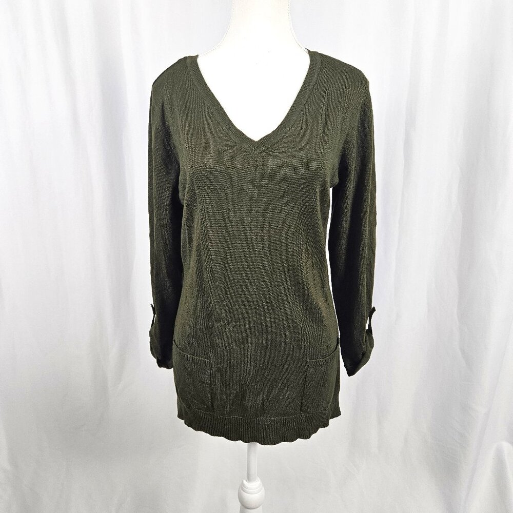 Carolyn Taylor - Size: M - Olive Knit Sweater photo 2
