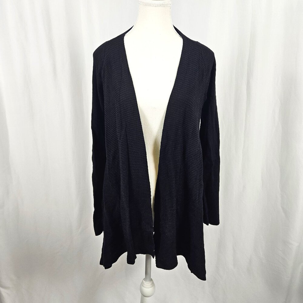 DANA BUCHMAN - Size: S - Black Long Sleeve Cardigan photo 2