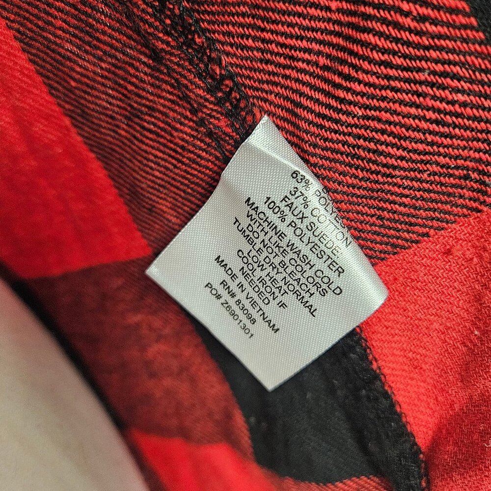 Ci Sono - Size: M - Red Plaid Shirt with Elbow Patches photo 6