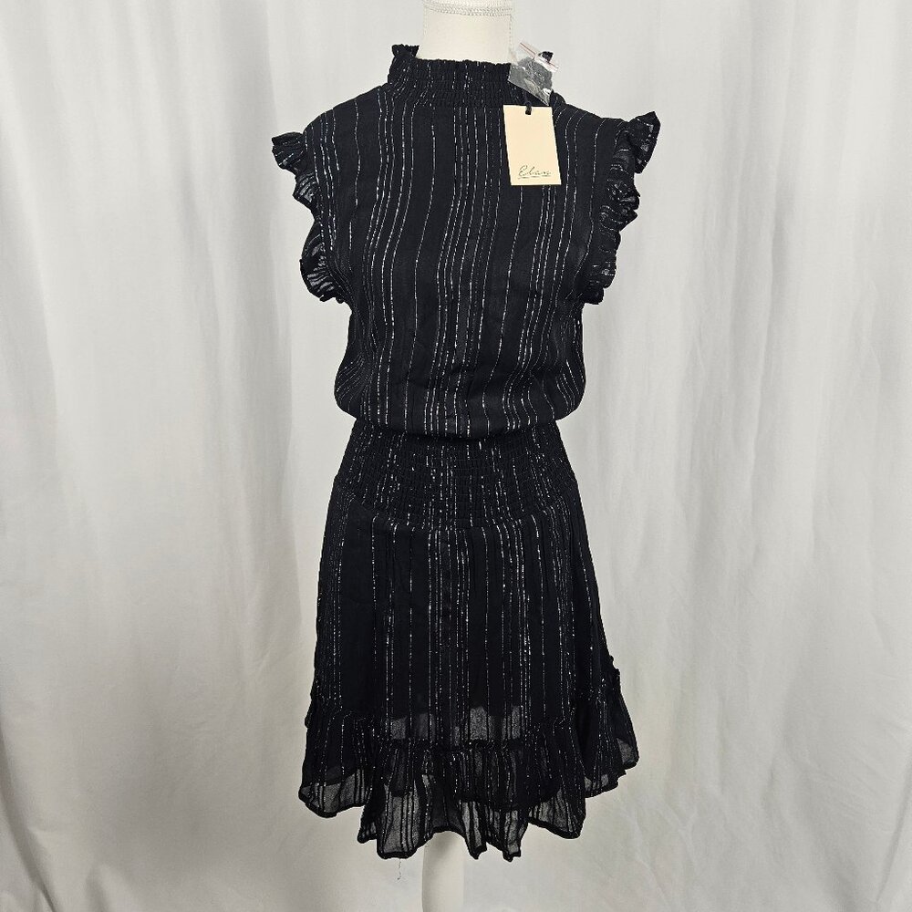 NWT Elan - Size: M - Striped Ruffle Dress