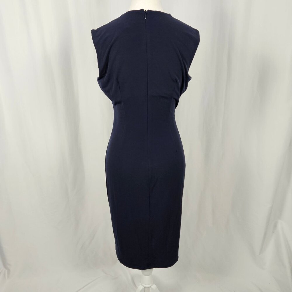 Calvin Klein - Size: 6 - Elegant Navy Dress photo 4