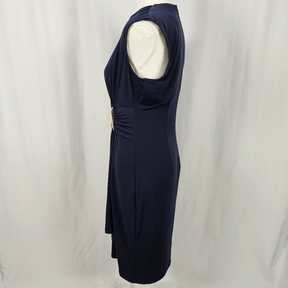 Calvin Klein - Size: 6 - Elegant Navy Dress photo 5