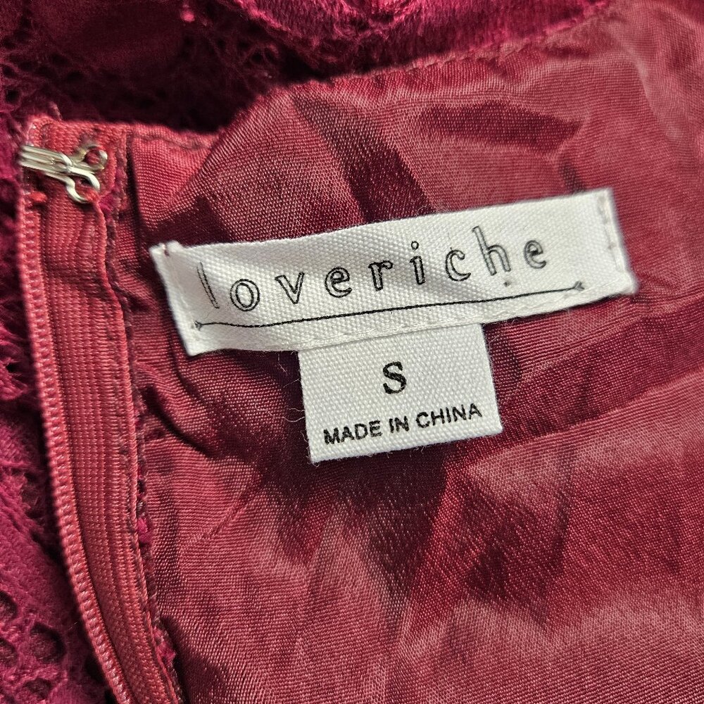 Loveriche - Size: S - Elegant Floral Lace Dress photo 6