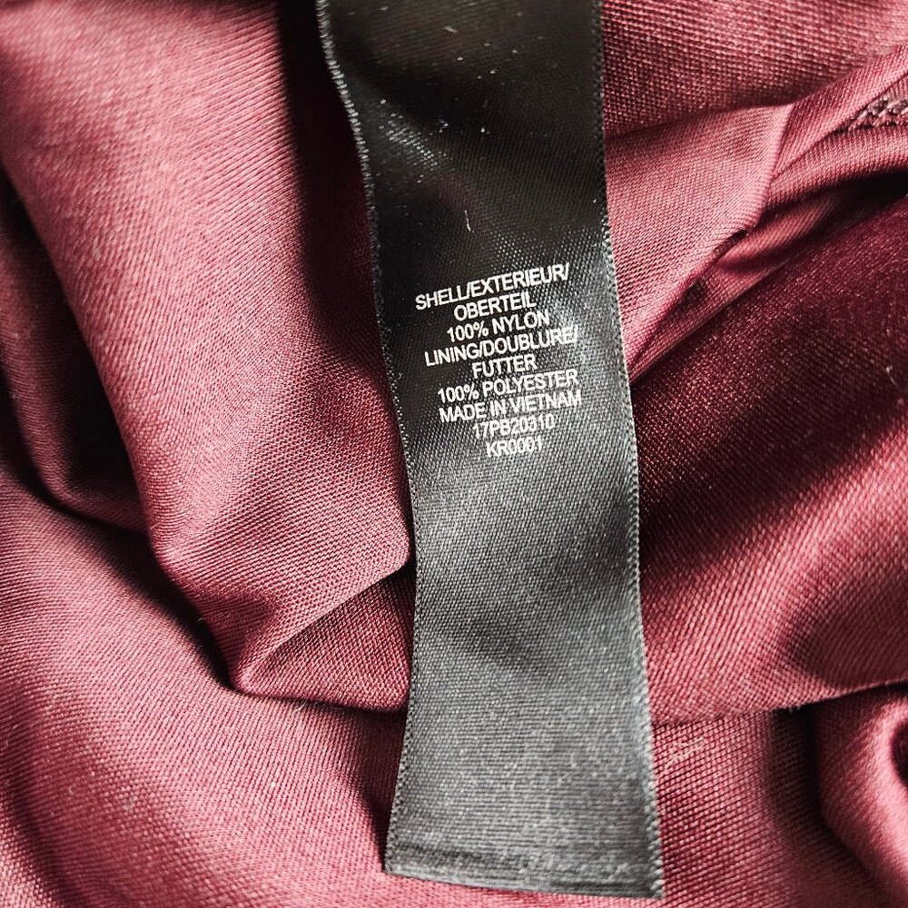 Adrianna Papell - Size: M - Burgundy Lace Top photo 5
