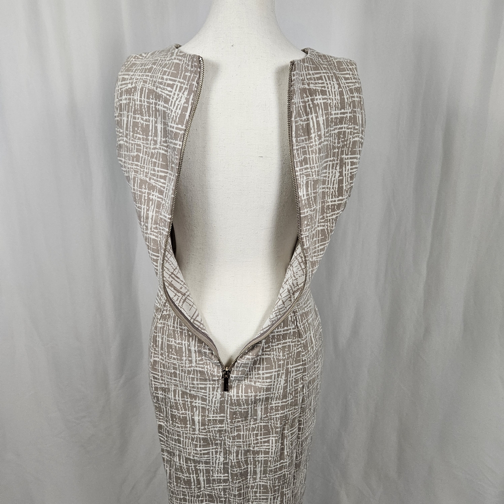 Calvin Klein Sleeveless Patterned Dress Size 6 photo 3