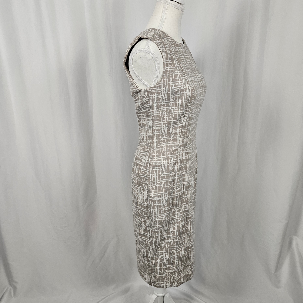Calvin Klein Sleeveless Patterned Dress Size 6 photo 4