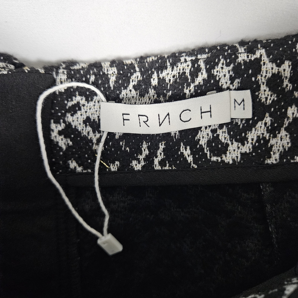 FRNCH Monochrome Textured Skirt Size Medium photo 3