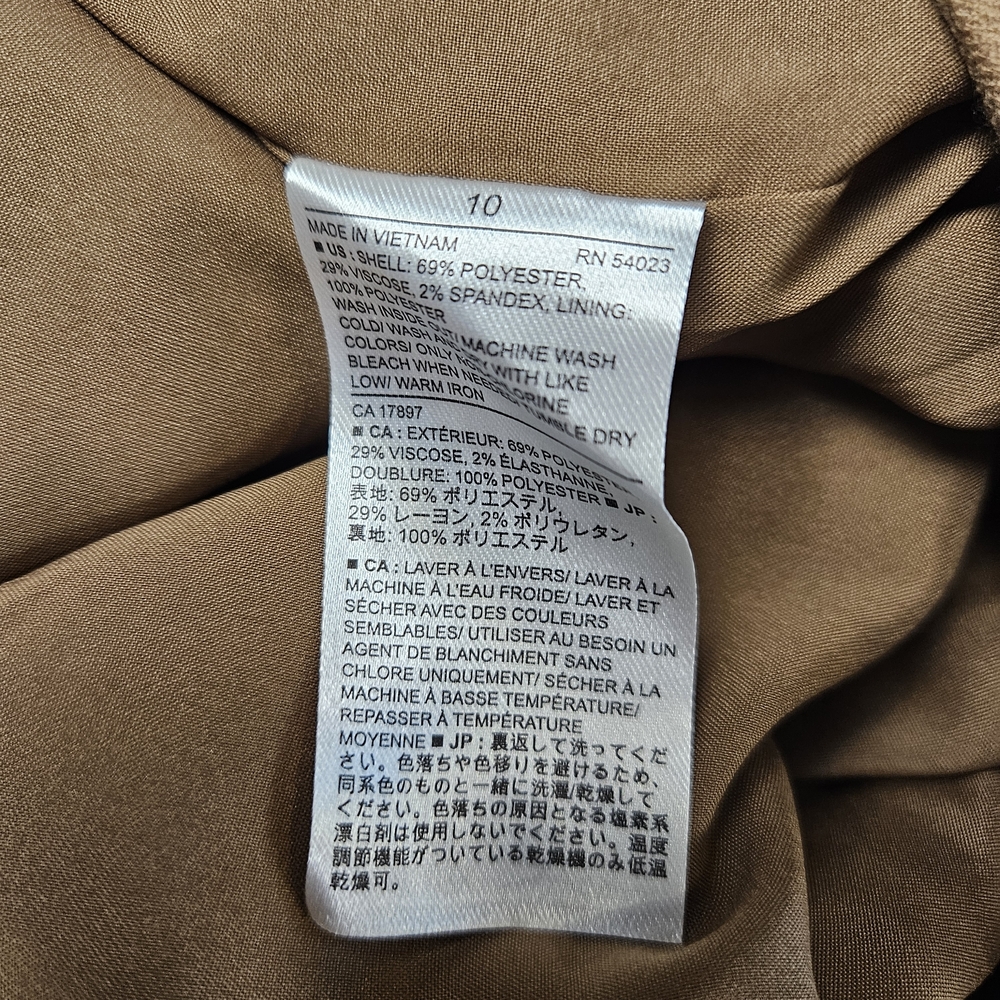 Banana Republic Brown Pencil Skirt Size 10 photo 5