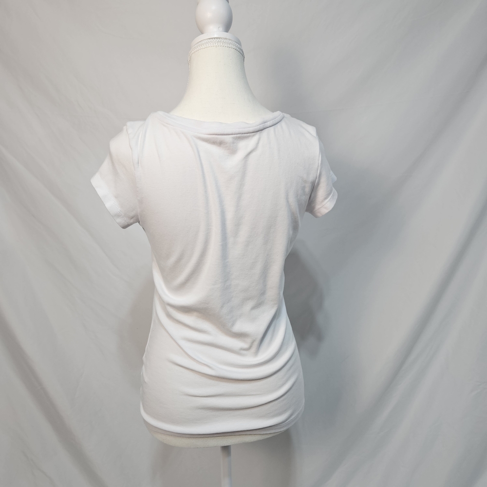 Cynthia Rowley White T-Shirt Getting Hitched Size Medium photo 4