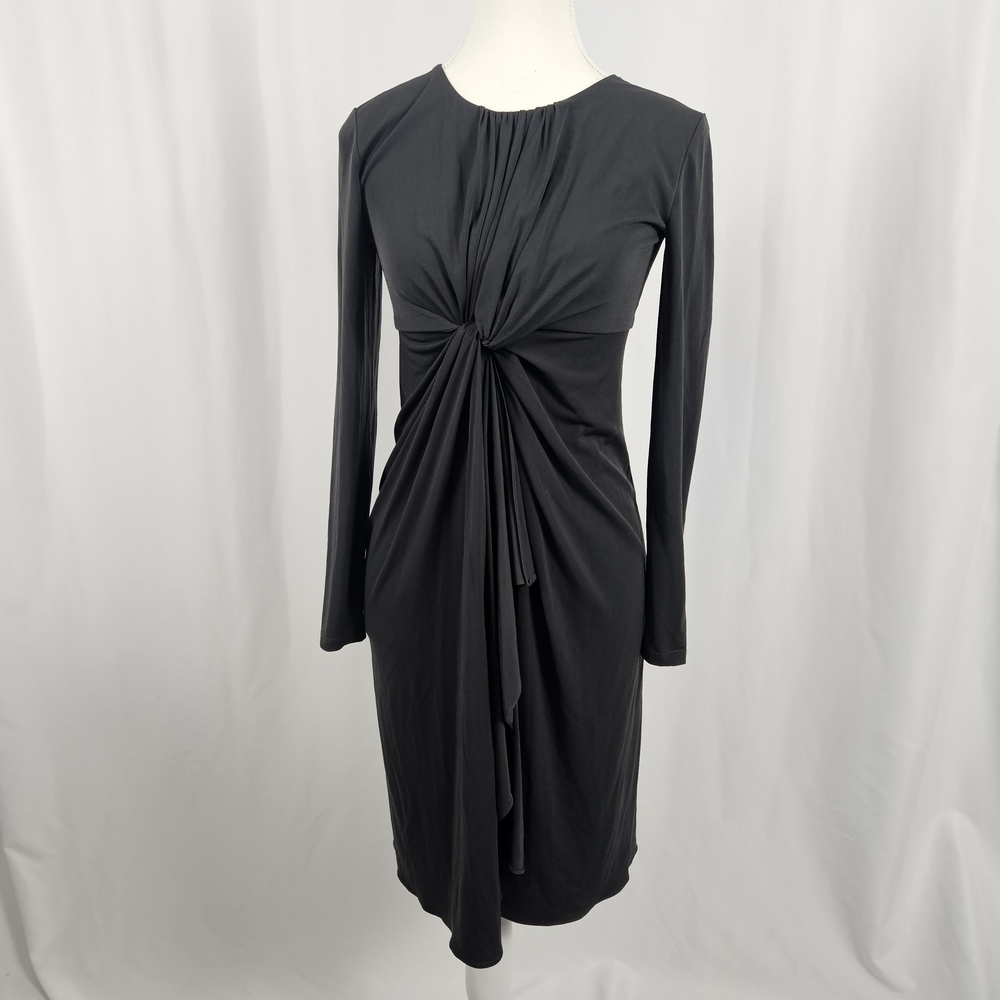 Tahari Grey Long Sleeve Dress Size XS