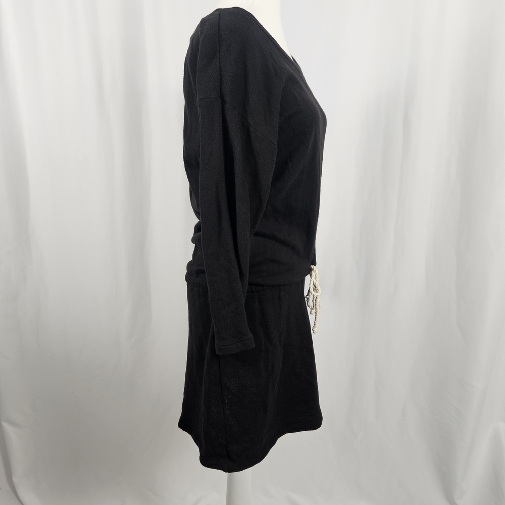 Victoria's Secret Black Long Sleeve Dress with Rope Belt Size Small photo 3