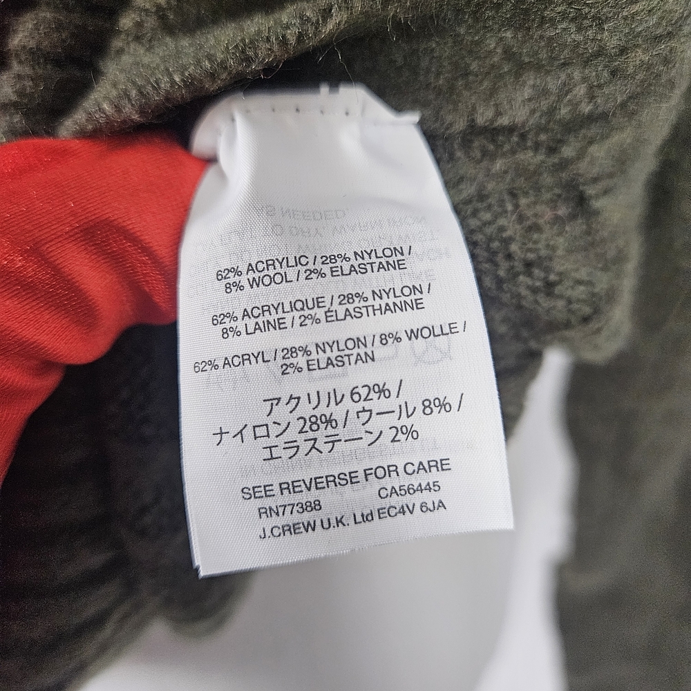 J. Crew Forest Green Cable Knit Sweater Size Small photo 8