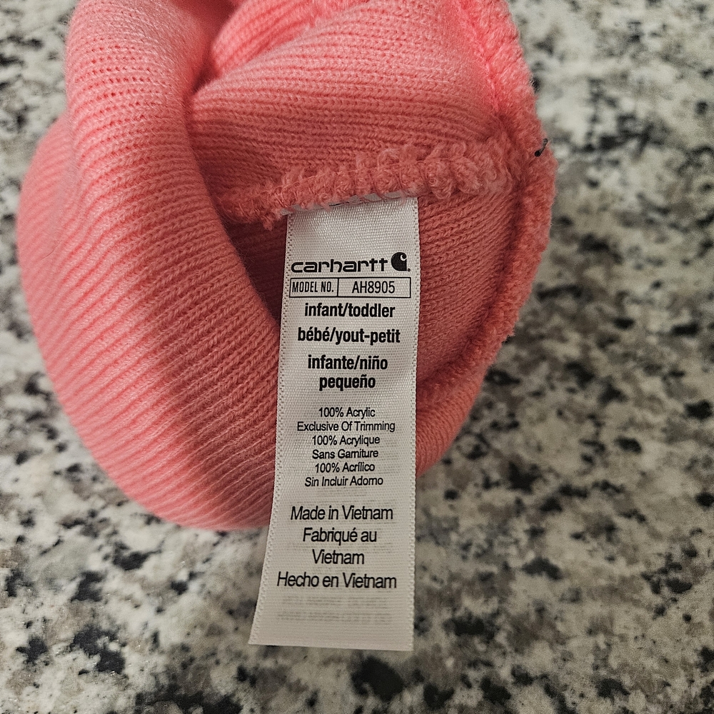 Carhartt Kids Pink Beanie NWT photo 3