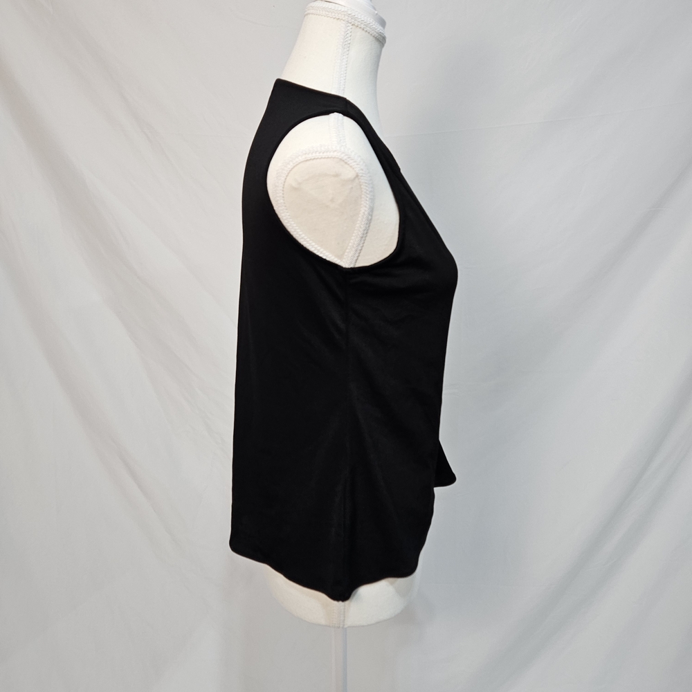 Banana Republic Black Wrap Blouse photo 2