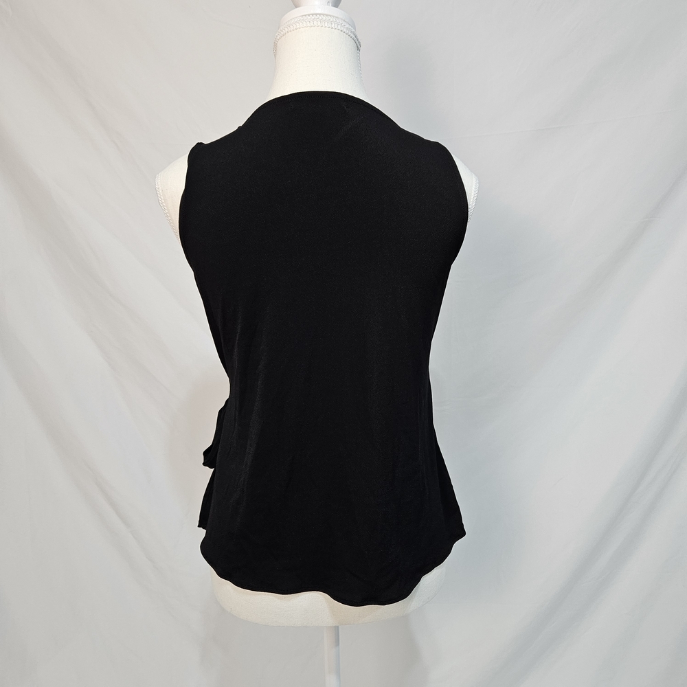 Banana Republic Black Wrap Blouse photo 3