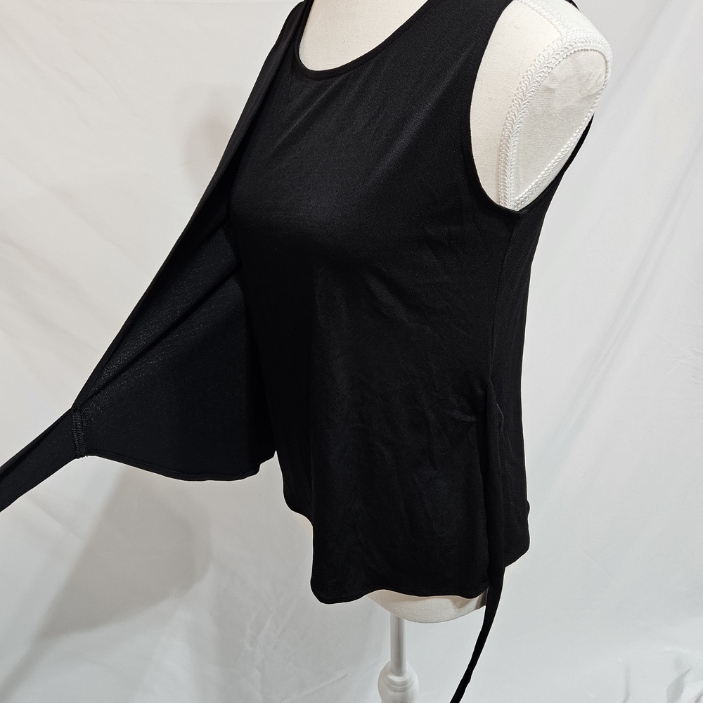 Banana Republic Black Wrap Blouse photo 5
