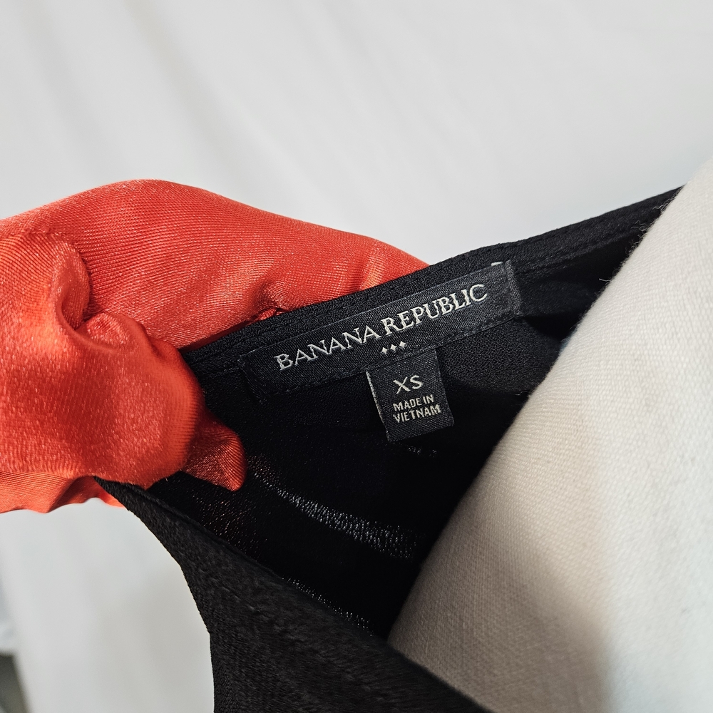 Banana Republic Black Wrap Blouse photo 6