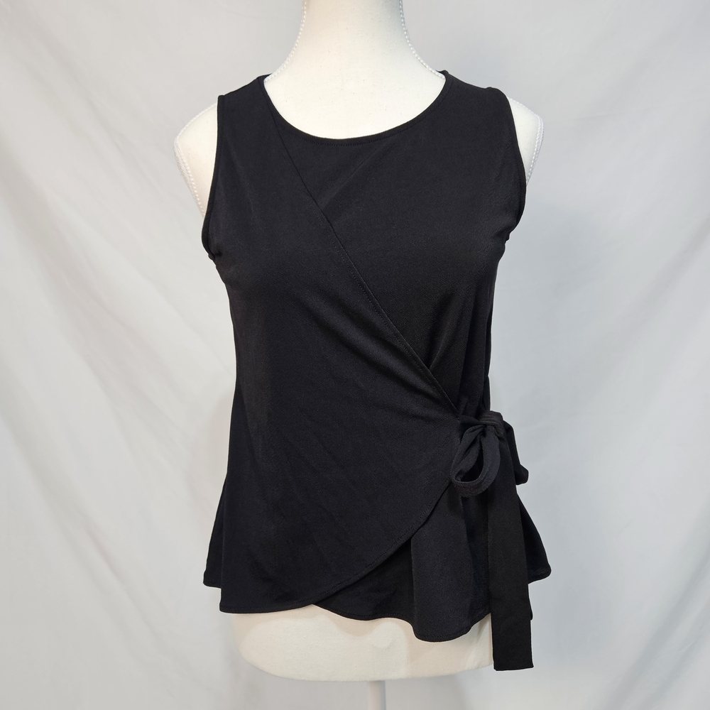 Banana Republic Black Wrap Blouse