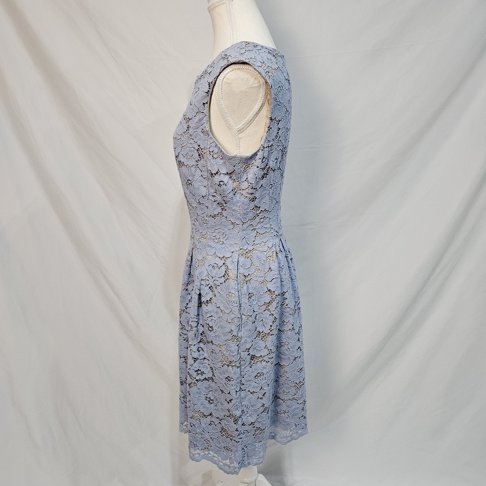 Vince Camuto Sleeveless Lace Dress in Soft Blue Size 8 photo 6