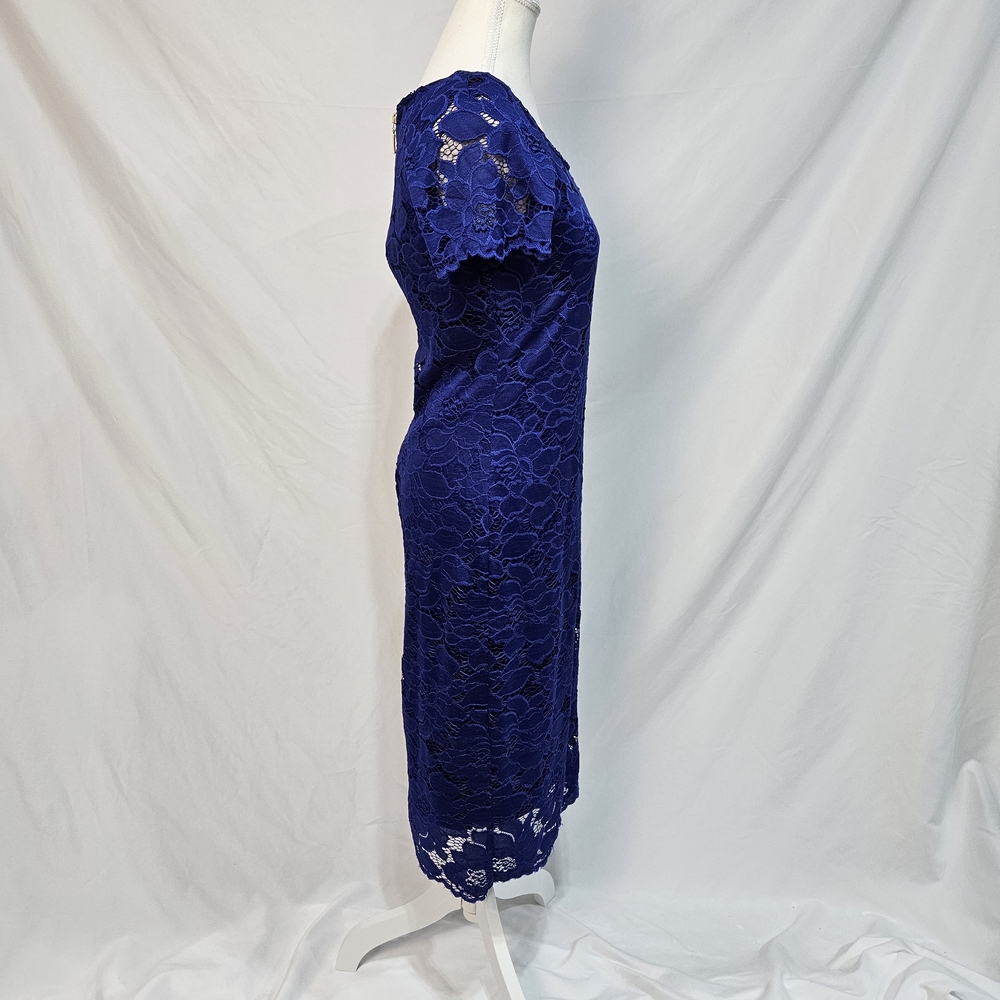 Ronni Nicole Royal Blue Lace Midi Dress photo 2