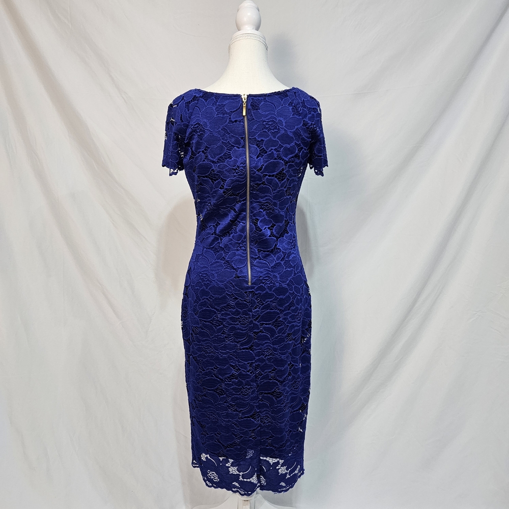 Ronni Nicole Royal Blue Lace Midi Dress photo 3