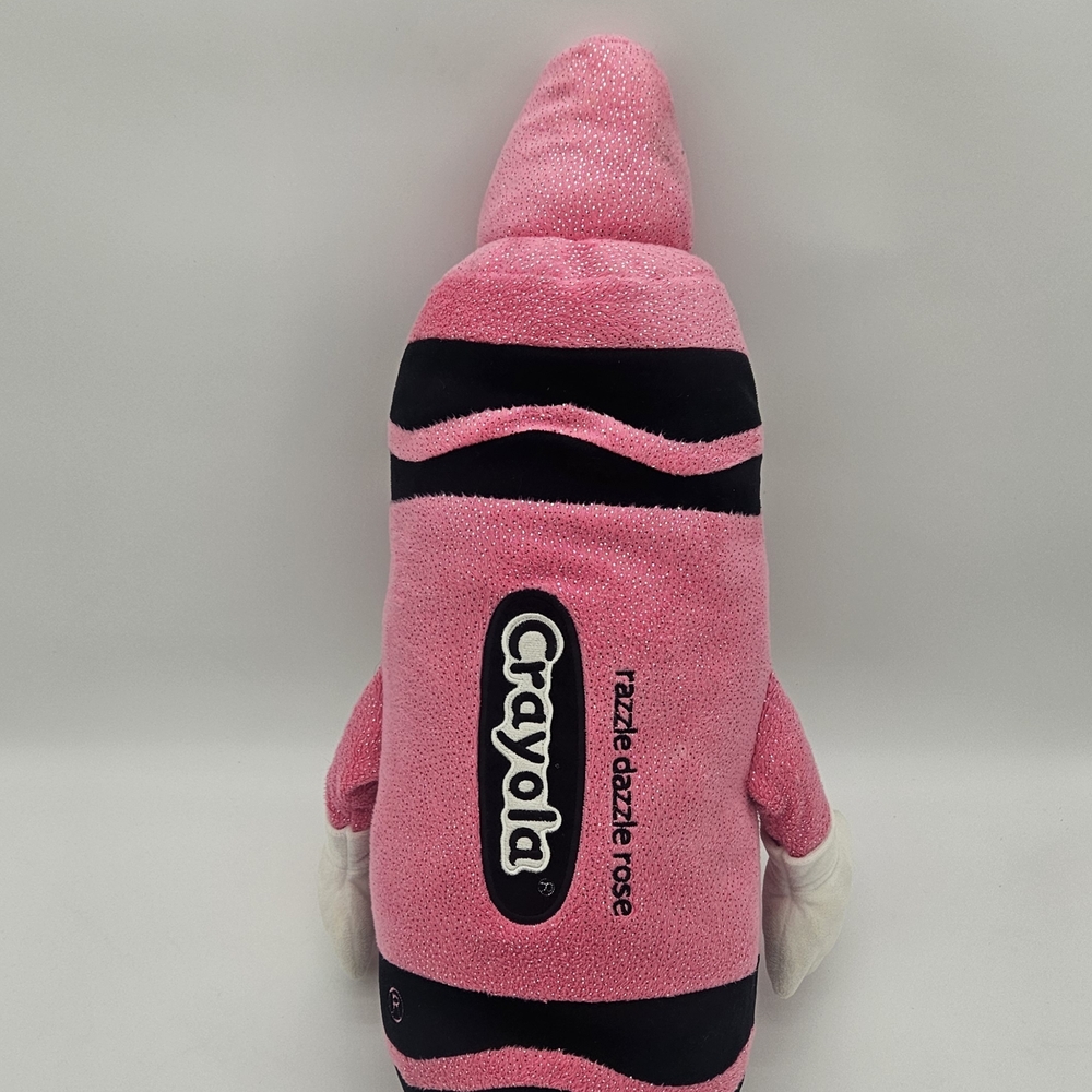 Pink and Black Crayon Plush Toy Razzle Dazzle Rose photo 2
