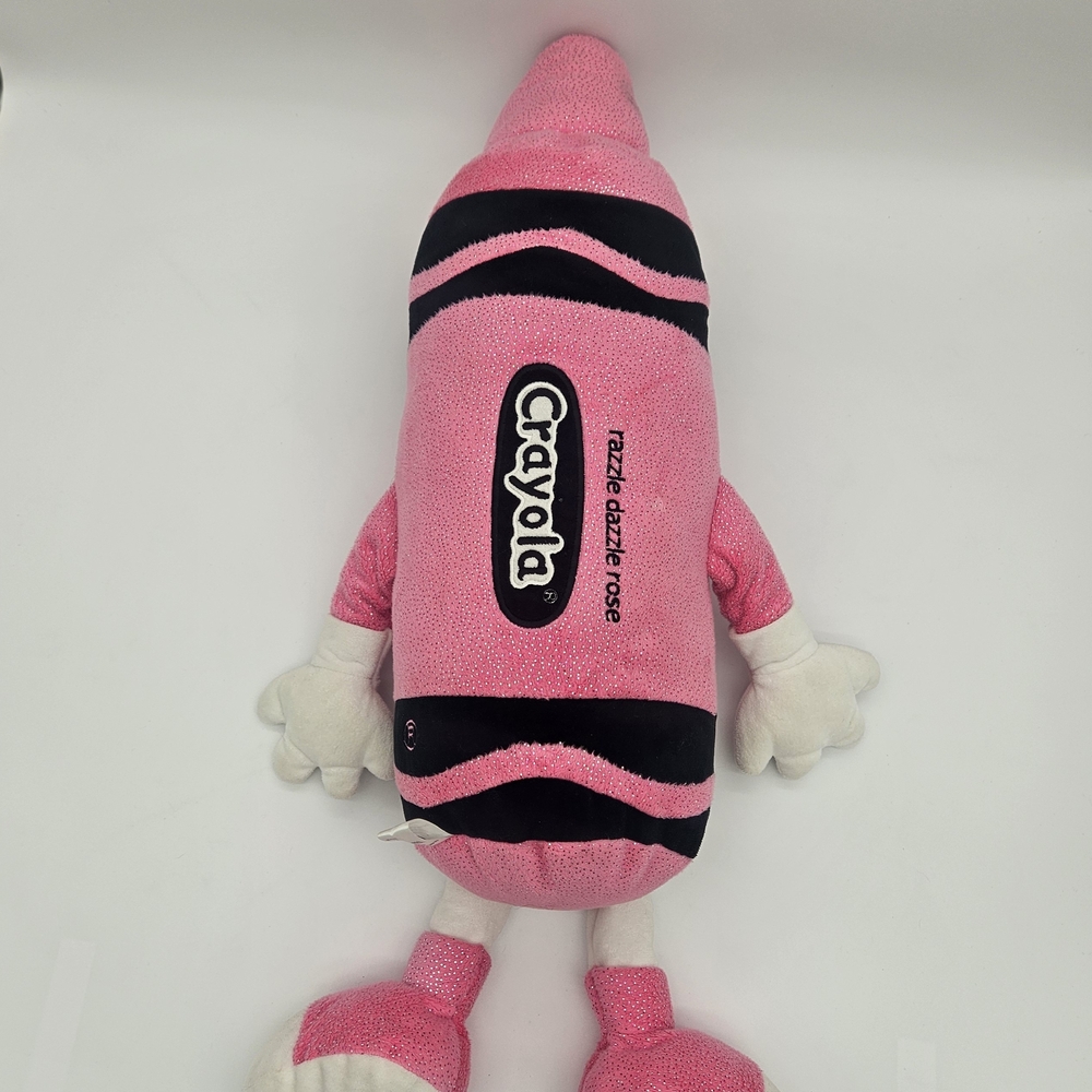 Pink and Black Crayon Plush Toy Razzle Dazzle Rose photo 3