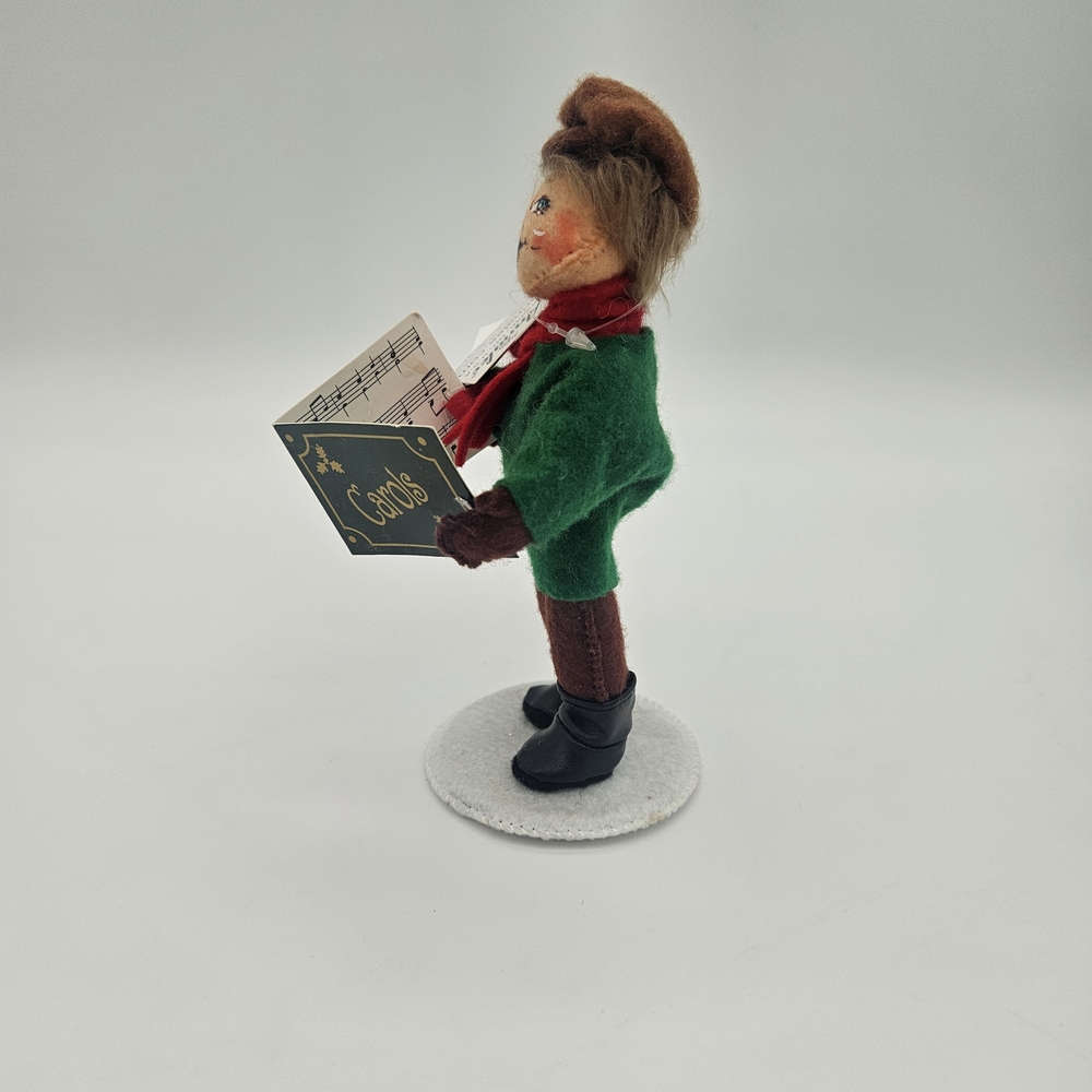 Annalee Green and Brown Caroler Figurine photo 2