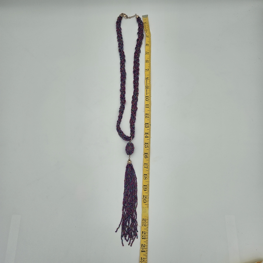 Chic Beaded Necklace with Tassel photo 3