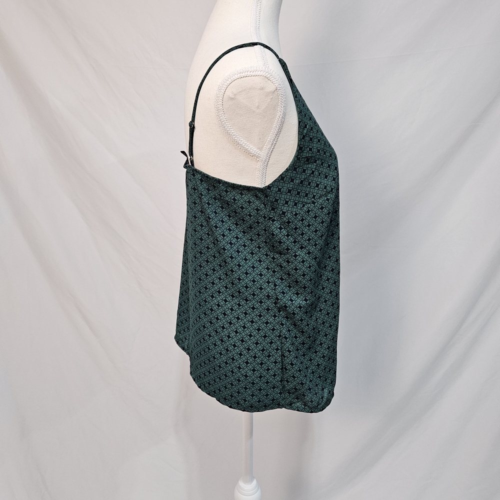 Banana Republic Teal Patterned Camisole Size Small photo 2