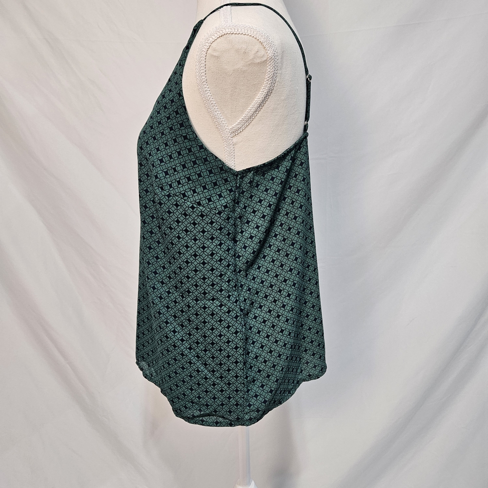 Banana Republic Teal Patterned Camisole Size Small photo 4