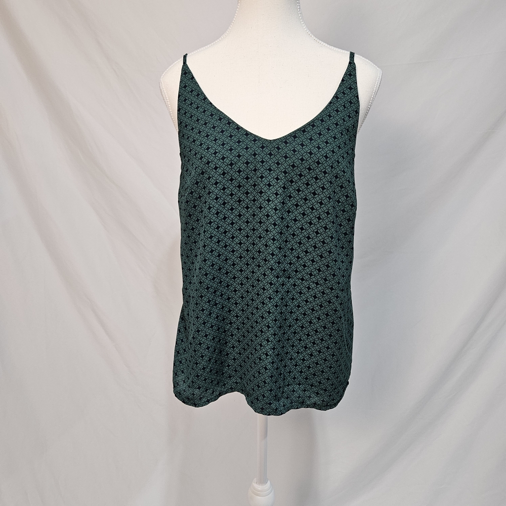 Banana Republic Teal Patterned Camisole Size Small