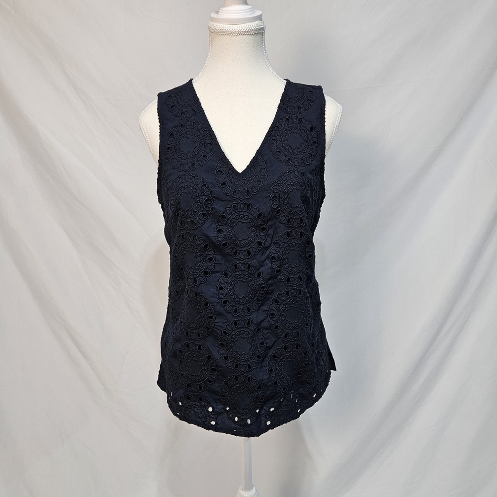 Banana Republic Navy Lace Tank Top