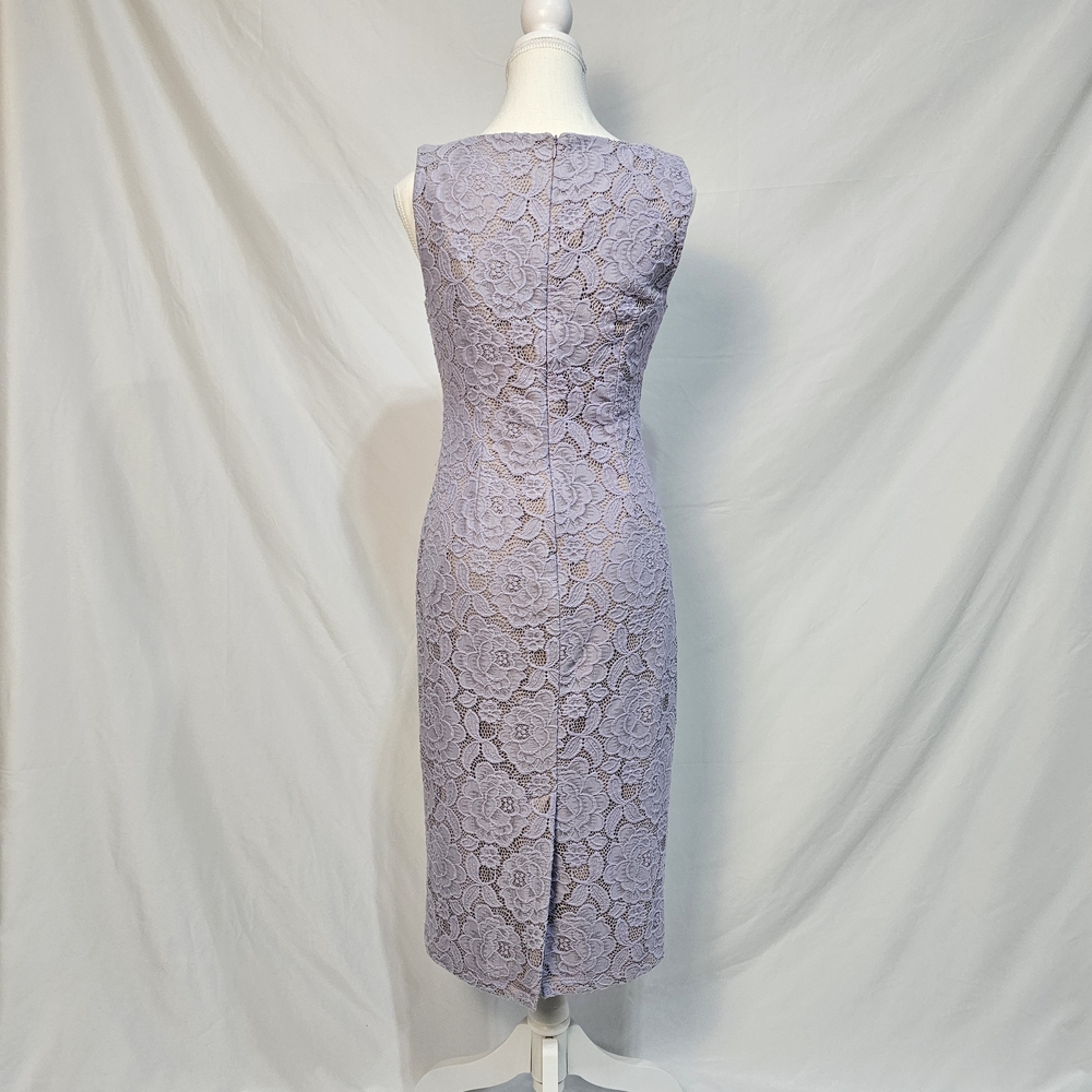 Ivanka Trump Lilac Lace Midi Dress photo 2