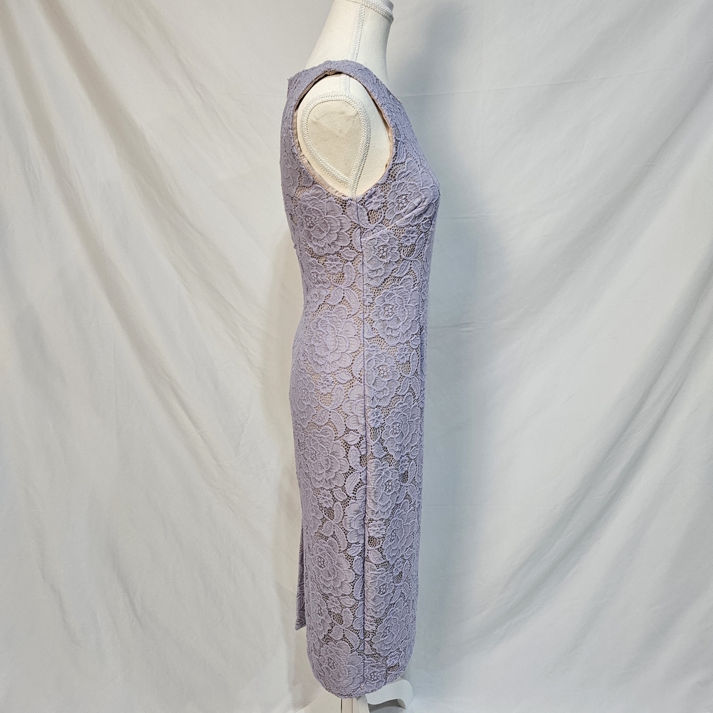 Ivanka Trump Lilac Lace Midi Dress photo 3